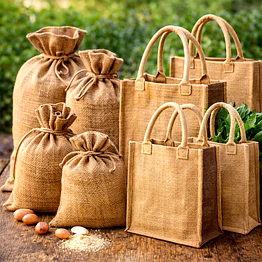 jute sacking bags and shopping bags natural fiber packaging for grains retail and industrial use eco friendly bulk export supply