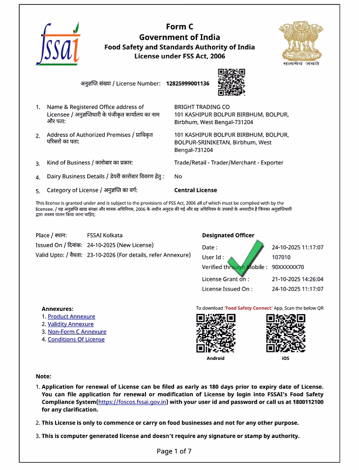 FSSAI Licence