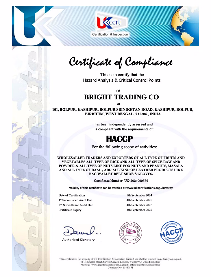 HACCP Certificate