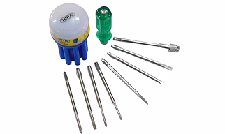 HIRA 8 IN 1 COMBINATION SCREWDRIVER SET (pack of 8) | 1 Pc Screw Driver Kit With 3 Flat Blades, 3 Phillips Head, 1 Round Poker Bar, Extension Rod| Multi-purpose Tool Set Screwdriver