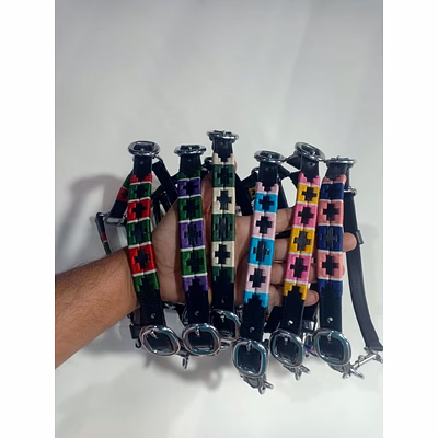 leather polo halter