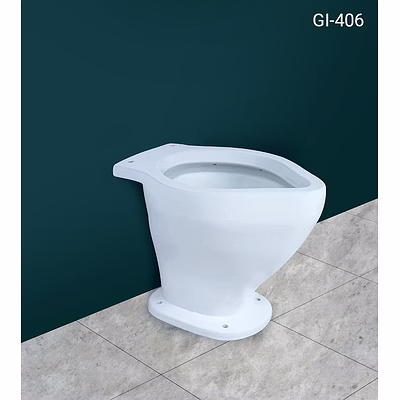 king railway water closet toilet (hopper) gi-406