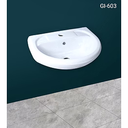 king 18 x 14 round wash basin gi-603
