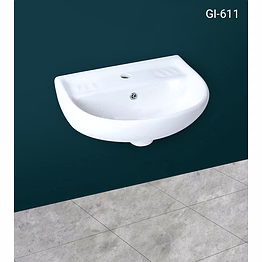 king 15 x 12 round wash basin gi-611