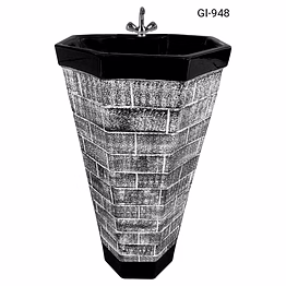 king designer one piece basin gi-948