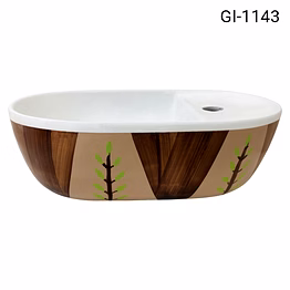 king designer table top basin gi-1143