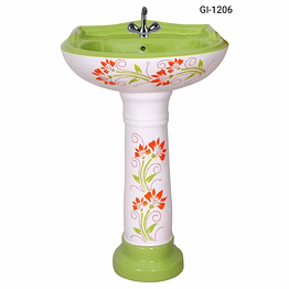 king vitrosa set pedestal basin gi-1206
