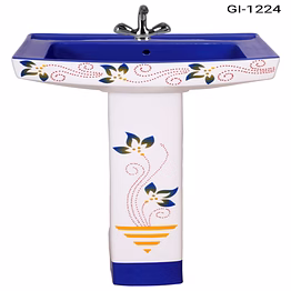king vitrosa set pedestal basin gi-1224