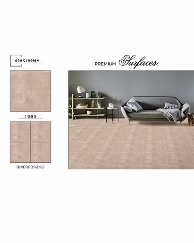 GLUMOUR SERIES VITRIFIED FLOOR TILES 600 X 600-2