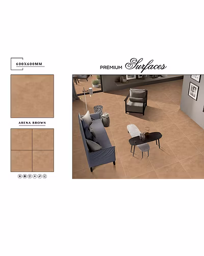 GLUMOUR SERIES VITRIFIED FLOOR TILES 600 X 600-4