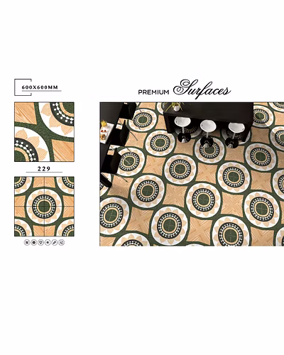 GREEN SERIES VITRIFIED FLOOR TILES 600 X 600-12751125