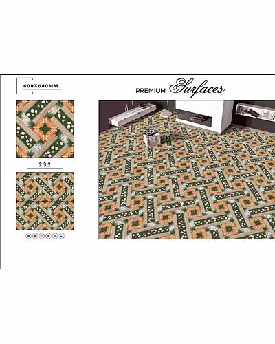 GREEN SERIES VITRIFIED FLOOR TILES 600 X 600-1