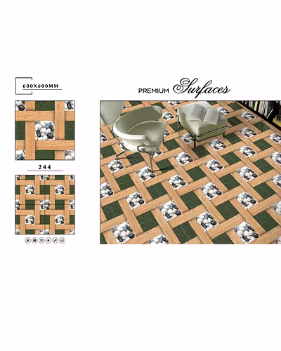 GREEN SERIES VITRIFIED FLOOR TILES 600 X 600-2