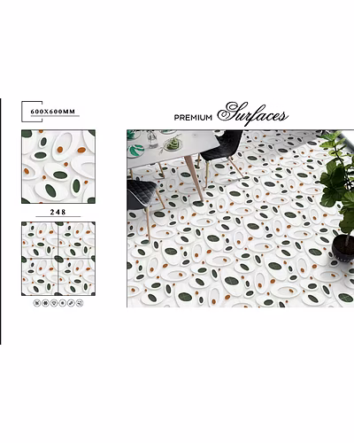 GREEN SERIES VITRIFIED FLOOR TILES 600 X 600-3