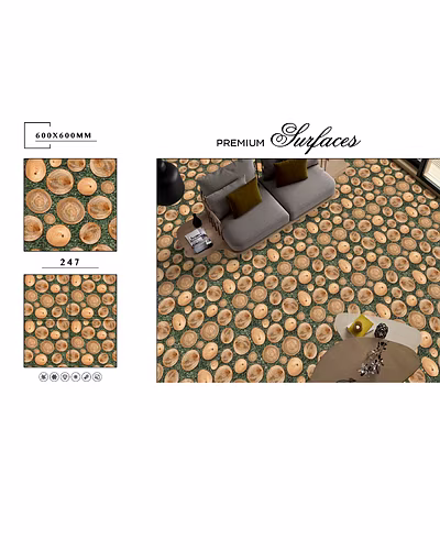 GREEN SERIES VITRIFIED FLOOR TILES 600 X 600-4