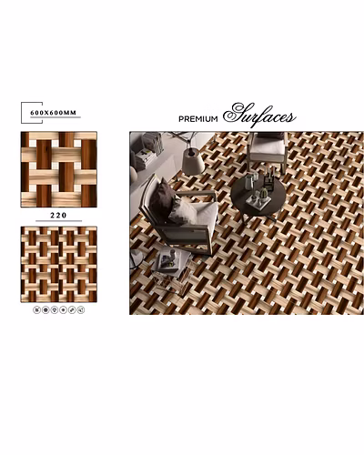 WOOD SERIES VITRIFIED FLOOR TILES 600 X 600-12751139