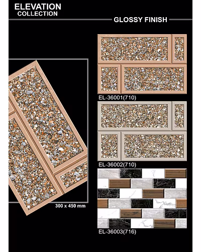 GLOSSY ELEVATION  PORCELAIN WALL TILES 300 X 450-12751357