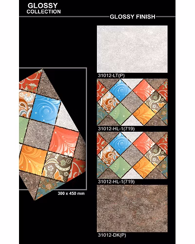 GLOSSY SERIES VITRIFIED WALL TILES 300 X 450-12751361