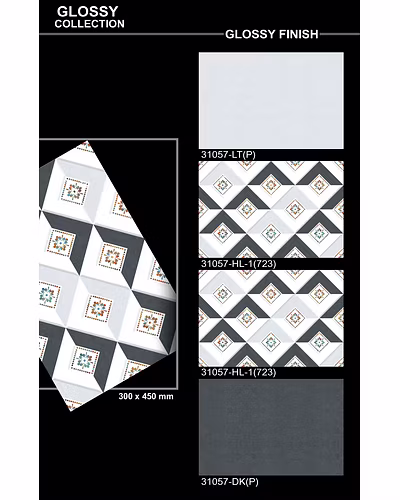 GLOSSY SERIES VITRIFIED WALL TILES 300 X 450-2