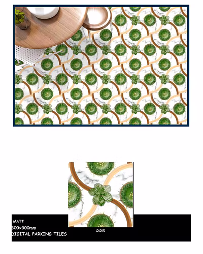 GREEN PLAIN FLOOR TILES 300 X 300-3