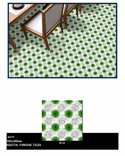 GREEN PLAIN FLOOR TILES 300 X 300-4