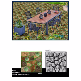 green punch floor tiles 300 x 300