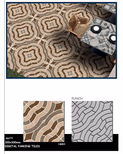 PUNCH SERIES VITRIFIED FLOOR TILES 300 X 300-12751389
