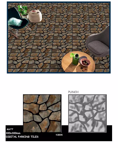 PUNCH SERIES VITRIFIED FLOOR TILES 300 X 300-2