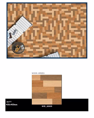 WOOD SERIES VITRIFIED FLOOR TILES 400 X 400MM-3