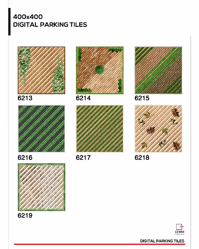 GREEN PUNCH FLOOR TILES 400 X 400MM-1