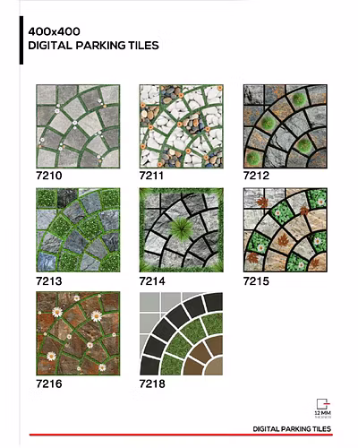 GREEN PUNCH FLOOR TILES 400 X 400MM-3