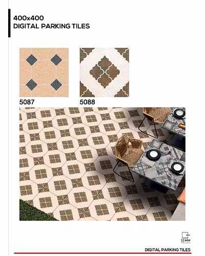 PLAIN DIGITAL PARKING TILES 400 X 400MM-2