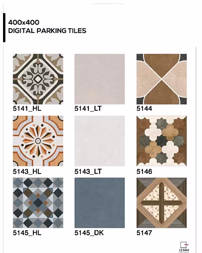 PLAIN DIGITAL PARKING TILES 400 X 400MM-3