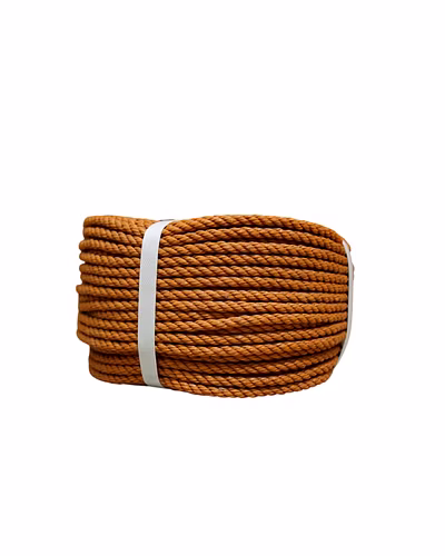 Strands Twisted Brown Recycled Virgin Material PP PE Rope for Morocco-1