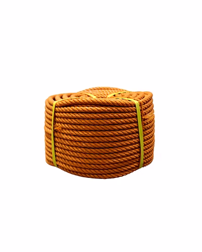 Strands Twisted Brown Recycled Virgin Material PP PE Rope for Morocco-3