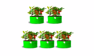 18"X9" HDPE GROW BAGS UV Protected ( 250GSM)