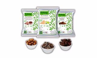 Amla Powder, Shikakai Powder, Reetha Powder for hair growth, and hair strong, Hair Pack, Hair Growth, Reduces Hair Fall, Conditions and Softens Hair -100gms - Pack of 3