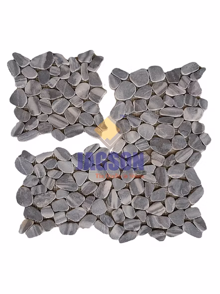 SLICED MARBLE PEBBLE MOSAIC NAMI GRAY