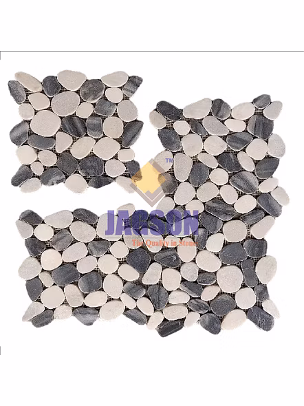 BLENDED MARBLE PEBBLE MOSAIC MONTANA GREY