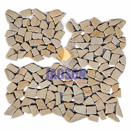 crazy tumbled mosaic tango beige