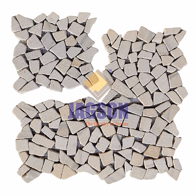 crazy tumbled mosaic armani beige