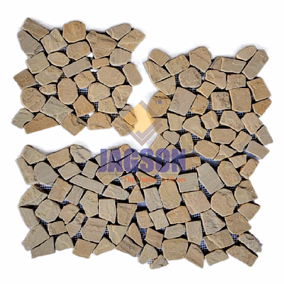 random tumbled mosaic portland beige