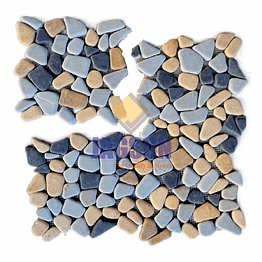 limestone pebble mosaic ethos multi