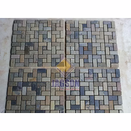 autumn tumbled mosaic