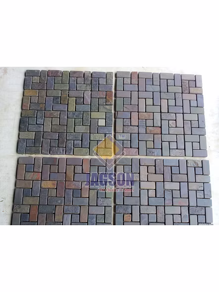 MULTICOLOR PIN WHEEL SLATE MOSAIC-12752991