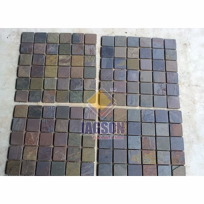 multicolor slate 2x2 mosaic