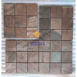 copper polished pool mosaic