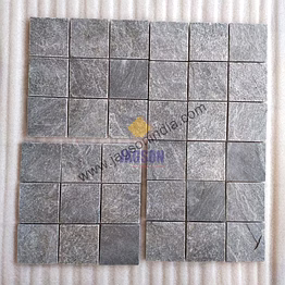 metal grey natural pool mosaic