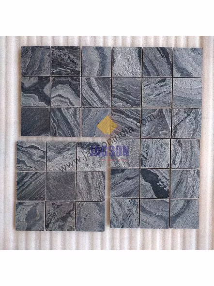 Metal Grey Slate Polished Pool Mosaic-12753475