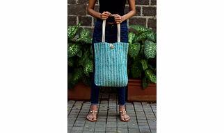 Cotton Shopping Tote Bag · Tiny Triangles Rama